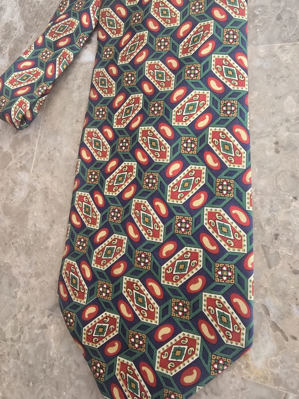 Vintage FENDI Geometric Pattern Tie
